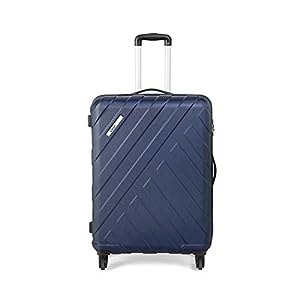 Safari Ray 77 cms Large Check-in Polycarbonate (PC) Hard Sided 4 Wheels 360 Degree Rotation Luggage/Suitcase/Trolley Bag (Midnight Blue)